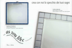 CORNICE MOD. C1 BLU 1 CORNICE MOD. C5 SATINATO ARGENTATO